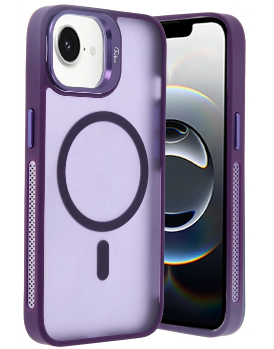 Joko iPhone 16E Flet Lens Magsafe Kapak - Derin Mor