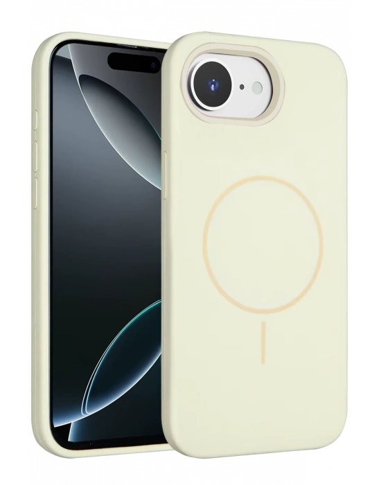 Joko iPhone 16E Kılıf Jully Magsafe Kapak - Bej