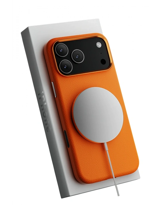Joko iPhone 17 Pro Wonder Deri Magsafe Kapak - Turuncu