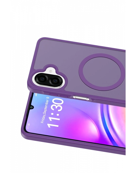 Joko Samsung Galaxy A07 4G Jota Magsafe Kapak - Derin Mor