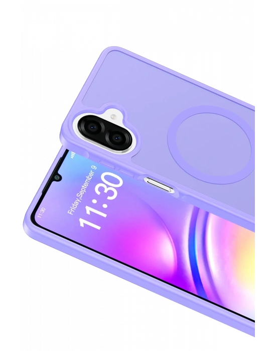 Joko Samsung Galaxy A07 4G Jota Magsafe Kapak - Lila