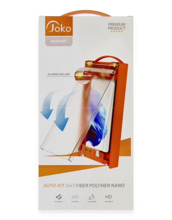 Joko Samsung Galaxy S22 Ultra AutoKit 5in1 Fiber Polymer Nano Ekran Koruyucu