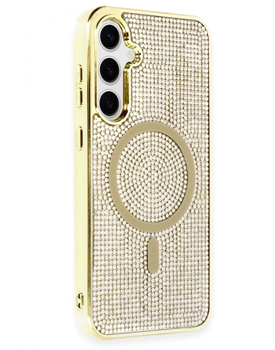 Joko Samsung Galaxy S23 Kılıf Helen Magsafe Kapak - Gold