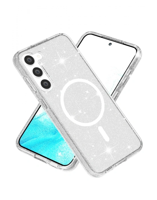 Joko Samsung Galaxy S23 Kılıf Star Magsafe Kapak - Şeffaf