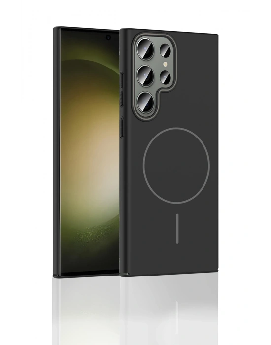 Joko Samsung Galaxy S23 Ultra Broş Magsafe Kapak - Füme