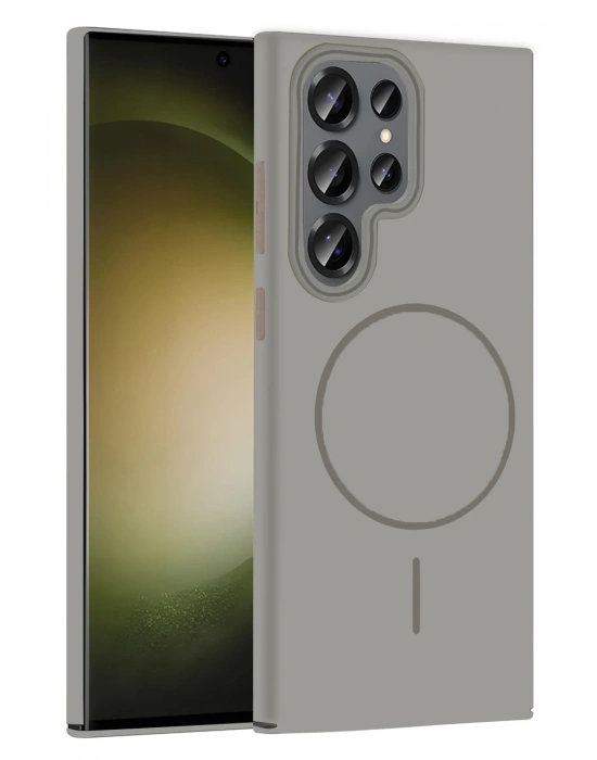 Joko Samsung Galaxy S23 Ultra Broş Magsafe Kapak - Titan Gri