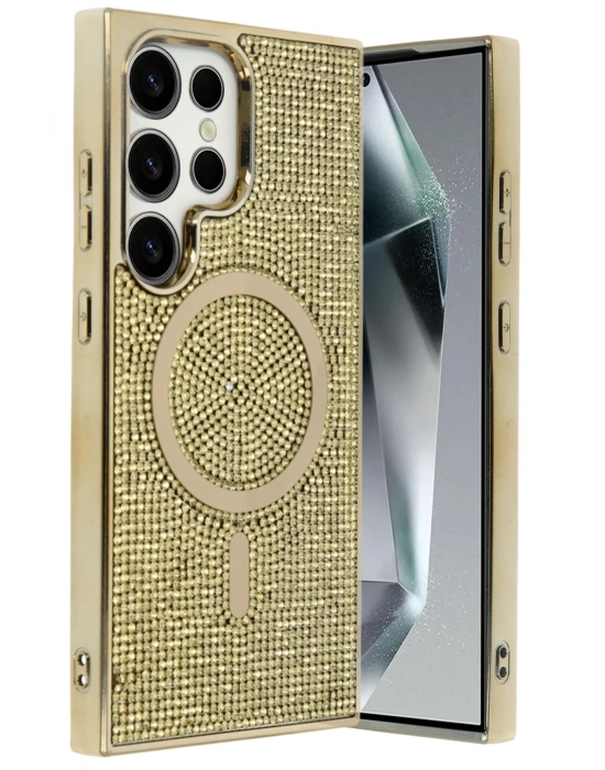 Joko Samsung Galaxy S23 Ultra Helen Magsafe Kapak - Gold