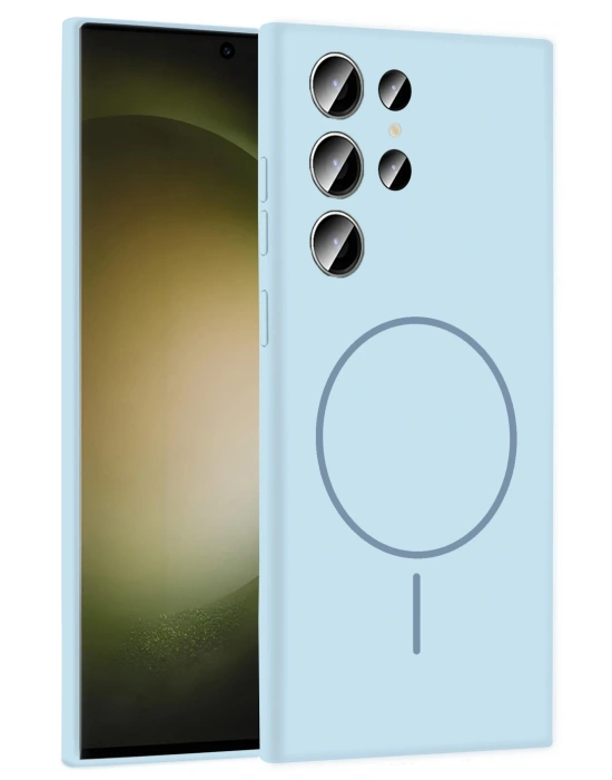 Joko Samsung Galaxy S23 Ultra Kılıf Jully Magsafe Kapak - Mavi