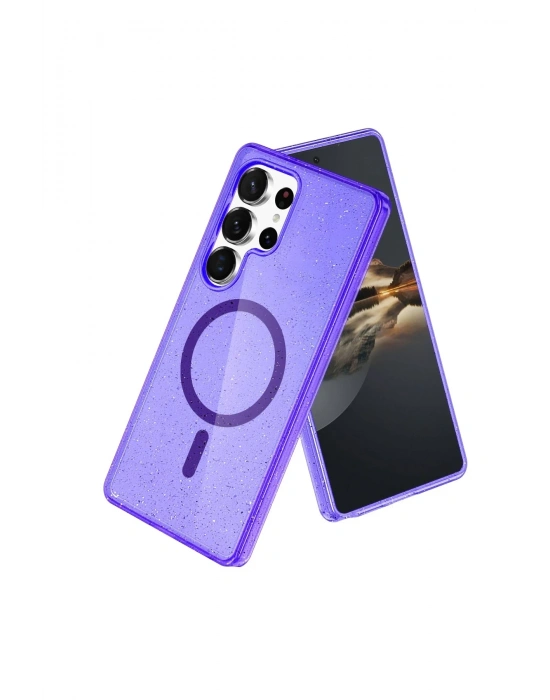 Joko Samsung Galaxy S23 Ultra Kılıf Star Magsafe Kapak - Mor