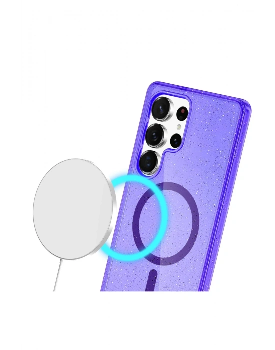 Joko Samsung Galaxy S23 Ultra Kılıf Star Magsafe Kapak - Mor