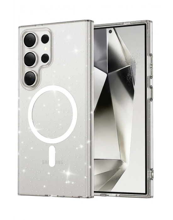 Joko Samsung Galaxy S23 Ultra Kılıf Star Magsafe Kapak - Şeffaf