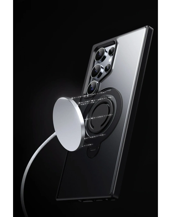 Joko Samsung Galaxy S24 Avatar 360 Dönen Magsafe Kapak - Titan Gri