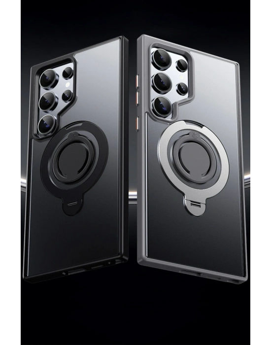 Joko Samsung Galaxy S24 Avatar 360 Dönen Magsafe Kapak - Titan Gri