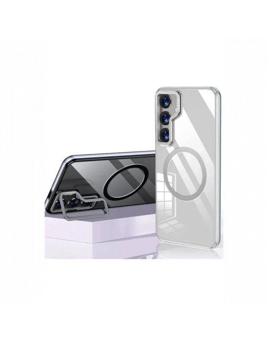 Joko Samsung Galaxy S24 Crystal Magsafe Kapak - Şeffaf