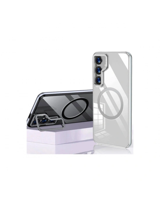 Joko Samsung Galaxy S24 Crystal Magsafe Kapak - Şeffaf