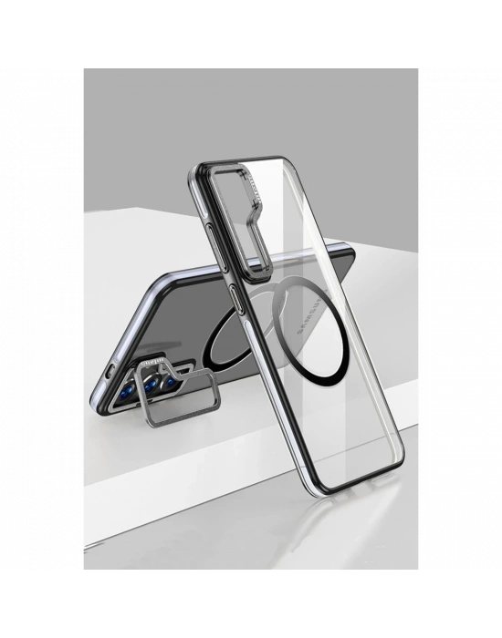 Joko Samsung Galaxy S24 Crystal Magsafe Kapak - Siyah