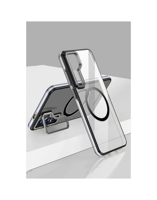 Joko Samsung Galaxy S24 Crystal Magsafe Kapak - Siyah