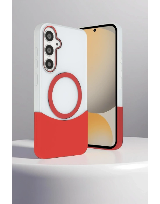Joko Samsung Galaxy S24 FE Velar Magsafe Kapak - Kırmızı