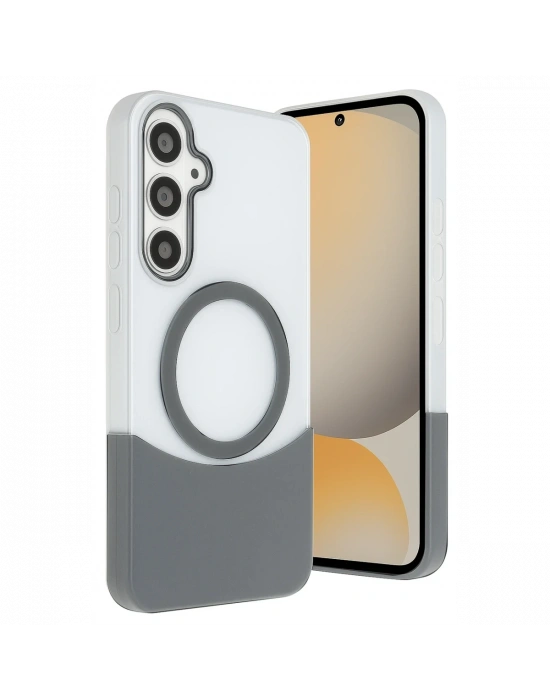 Joko Samsung Galaxy S24 FE Velar Magsafe Kapak - Natural Grey