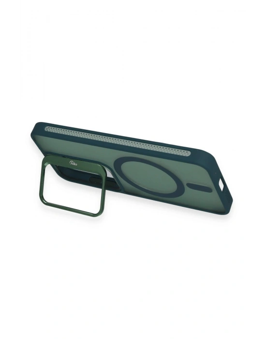 Joko Samsung Galaxy S24 Flet Lens Magsafe Kapak - Koyu Yeşil