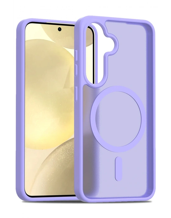 Joko Samsung Galaxy S24 Jota Magsafe Kapak - Lila