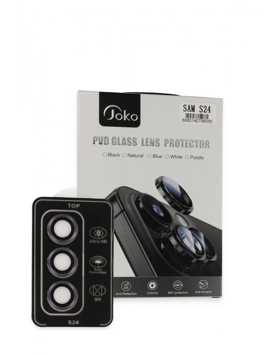 Joko Samsung Galaxy S24 PVD Metal Kamera Lens - Derin Mor