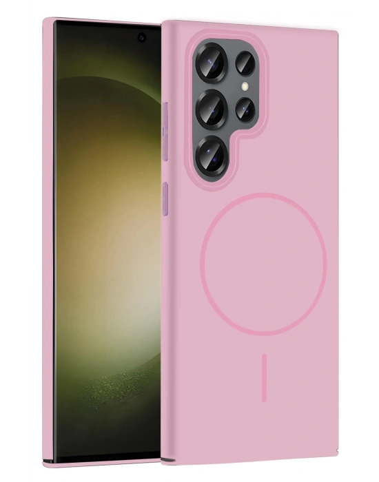Joko Samsung Galaxy S24 Ultra Broş Magsafe Kapak - Pembe