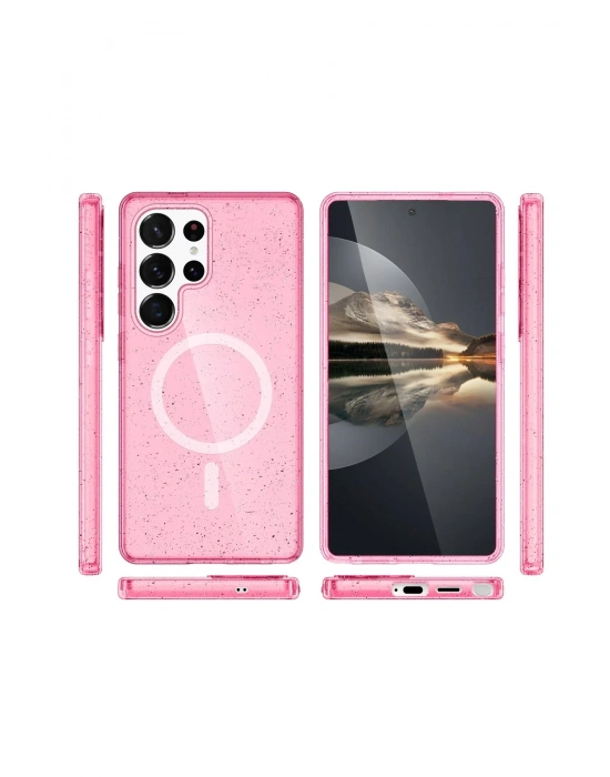 Joko Samsung Galaxy S24 Ultra Kılıf Star Magsafe Kapak - Pembe