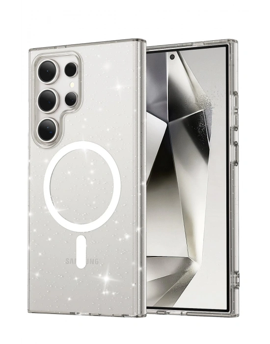 Joko Samsung Galaxy S24 Ultra Kılıf Star Magsafe Kapak - Şeffaf