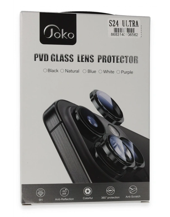 Joko Samsung Galaxy S24 Ultra PVD Metal Kamera Lens - Derin Mor