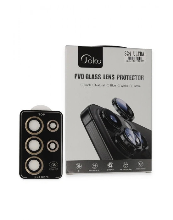 Joko Samsung Galaxy S24 Ultra PVD Metal Kamera Lens - Gold