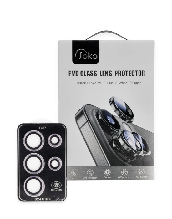 Joko Samsung Galaxy S24 Ultra PVD Metal Kamera Lens - Pembe