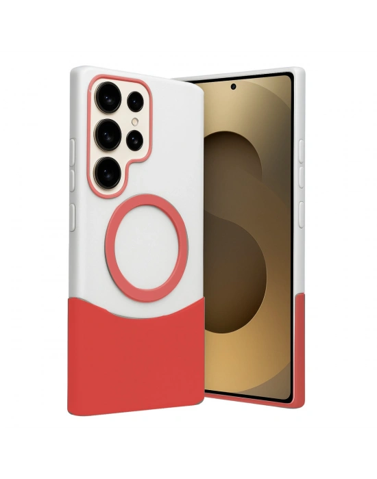 Joko Samsung Galaxy S24 Ultra Velar Magsafe Kapak - Kırmızı