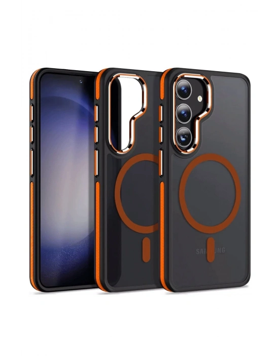 Joko Samsung Galaxy S24 Winner Magsafe Kapak - Turuncu