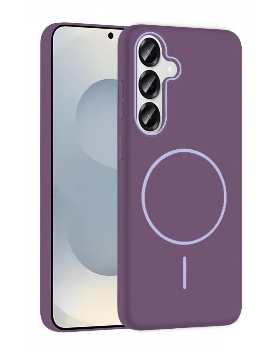 Joko Samsung Galaxy S25 Broş Magsafe Kapak - Mor