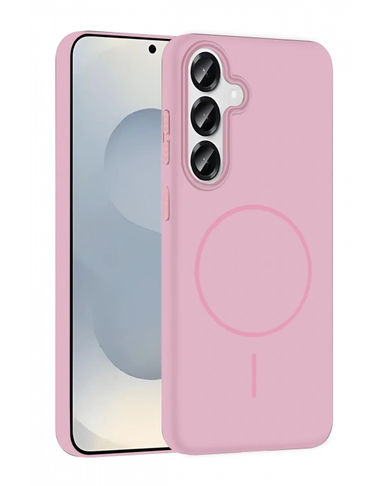 Joko Samsung Galaxy S25 Broş Magsafe Kapak - Pembe