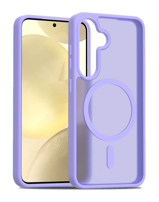 Joko Samsung Galaxy S25 Jota Magsafe Kapak - Lila