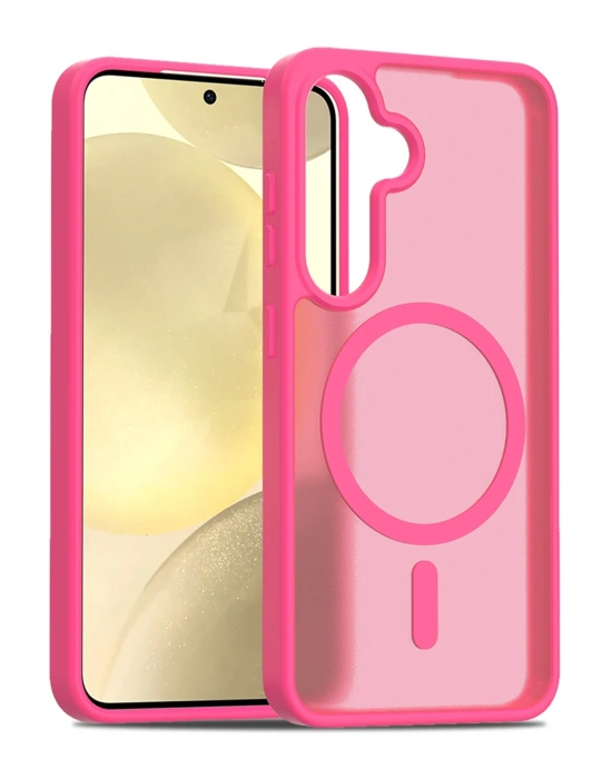 Joko Samsung Galaxy S25 Jota Magsafe Kapak - Rose