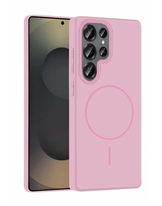Joko Samsung Galaxy S25 Ultra Broş Magsafe Kapak - Pembe