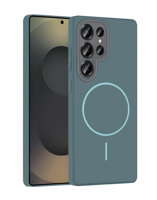 Joko Samsung Galaxy S25 Ultra Broş Magsafe Kapak - Turkuaz