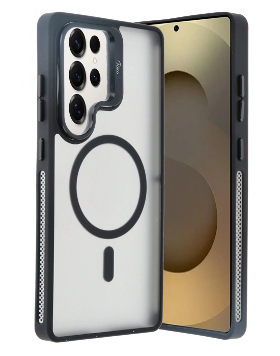 Joko Samsung Galaxy S25 Ultra Flet Lens Magsafe Kapak - Siyah