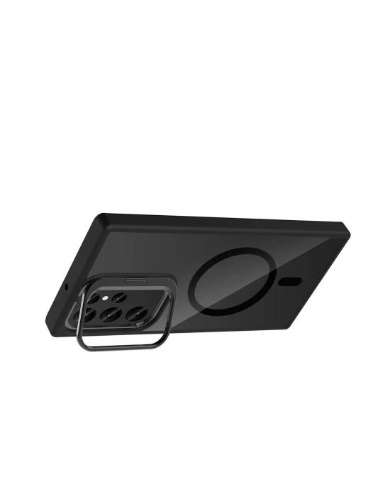 Joko Samsung Galaxy S25 Ultra Remim Lensli Magsafe Standlı Kapak - Siyah