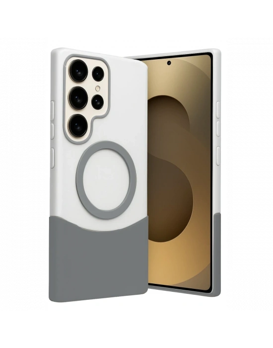 Joko Samsung Galaxy S25 Ultra Velar Magsafe Kapak - Natural Grey