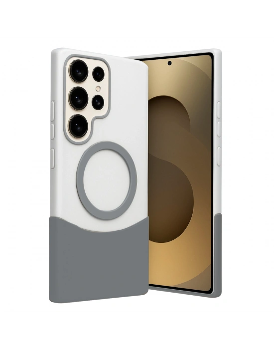 Joko Samsung Galaxy S25 Ultra Velar Magsafe Kapak - Natural Grey