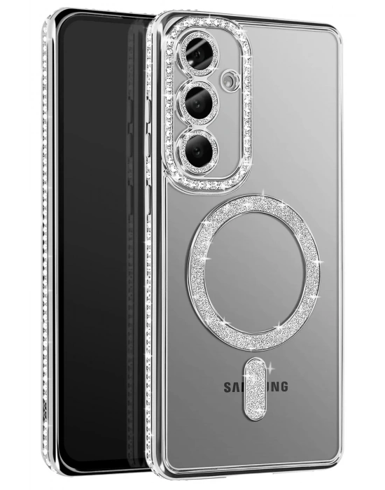 Joko Samsung Galaxy S26 Joke Simli Magneticsafe Kılıf - Gümüş