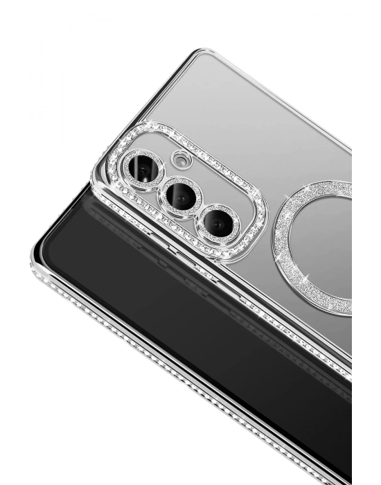 Joko Samsung Galaxy S26 Joke Simli Magneticsafe Kılıf - Gümüş