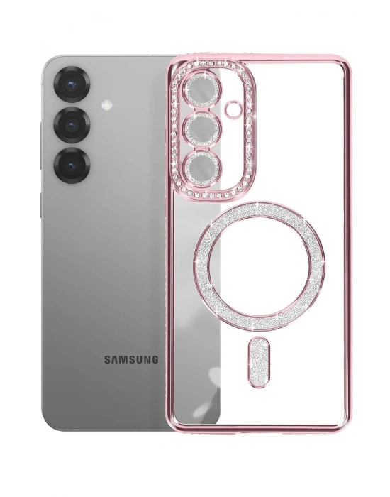 Joko Samsung Galaxy S26 Joke Simli Magneticsafe Kılıf - Pembe