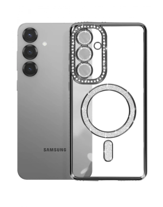 Joko Samsung Galaxy S26 Joke Simli Magneticsafe Kılıf - Siyah