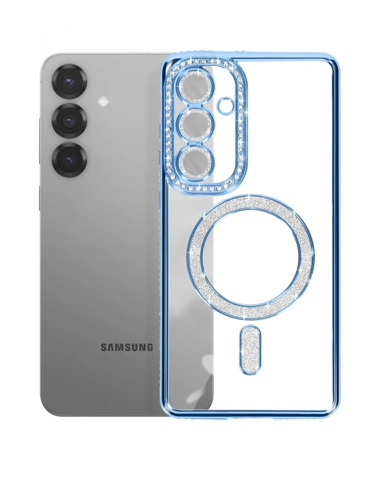 Joko Samsung Galaxy S26 Plus Joke Simli Magneticsafe Kılıf - Mavi