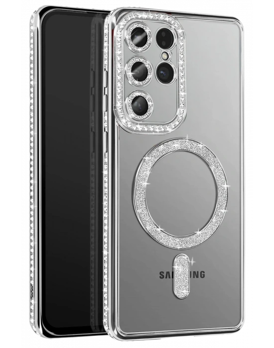 Joko Samsung Galaxy S26 Ultra Joke Simli Magneticsafe Kılıf - Gümüş